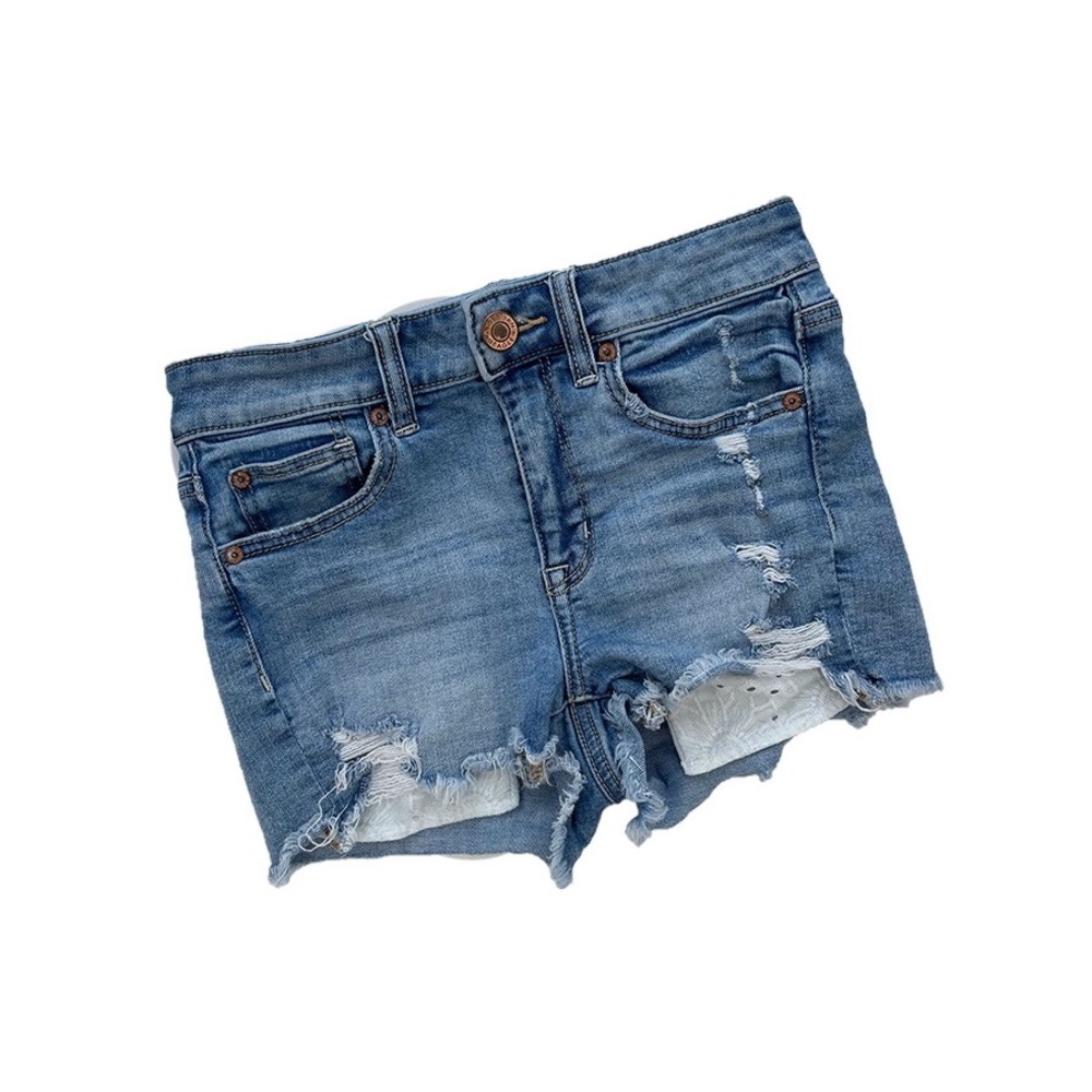 American Eagle Super Stretch Distressed Shorts size 2
